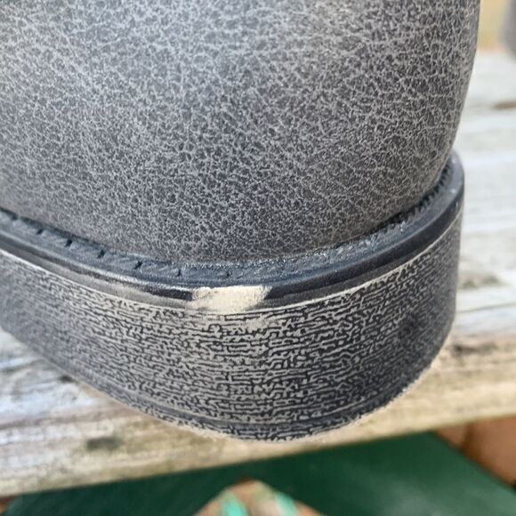 Just fab Sweater Trim Gray Boots Sz 6 - Picture 8 of 11